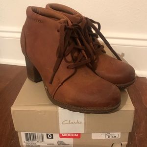 Clark’s heeled bootie